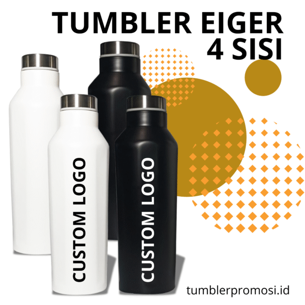 Tumbler promosi 4 sisi / tumbler eiger